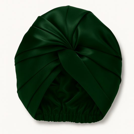 Zijde Bonnet Dark Green