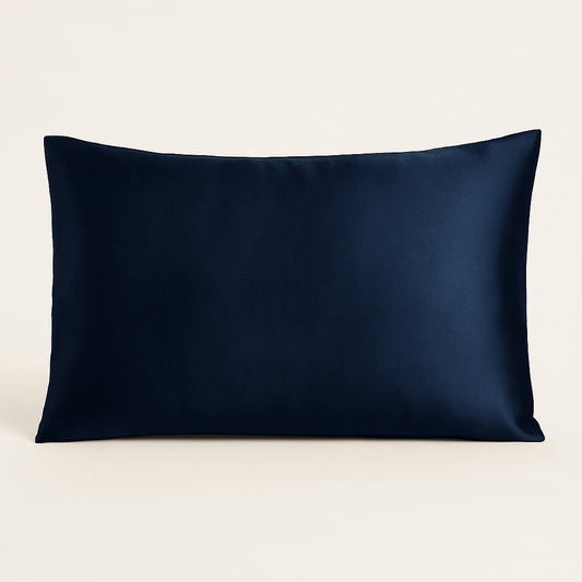 Zijde Kussensloop Middennacht blauw